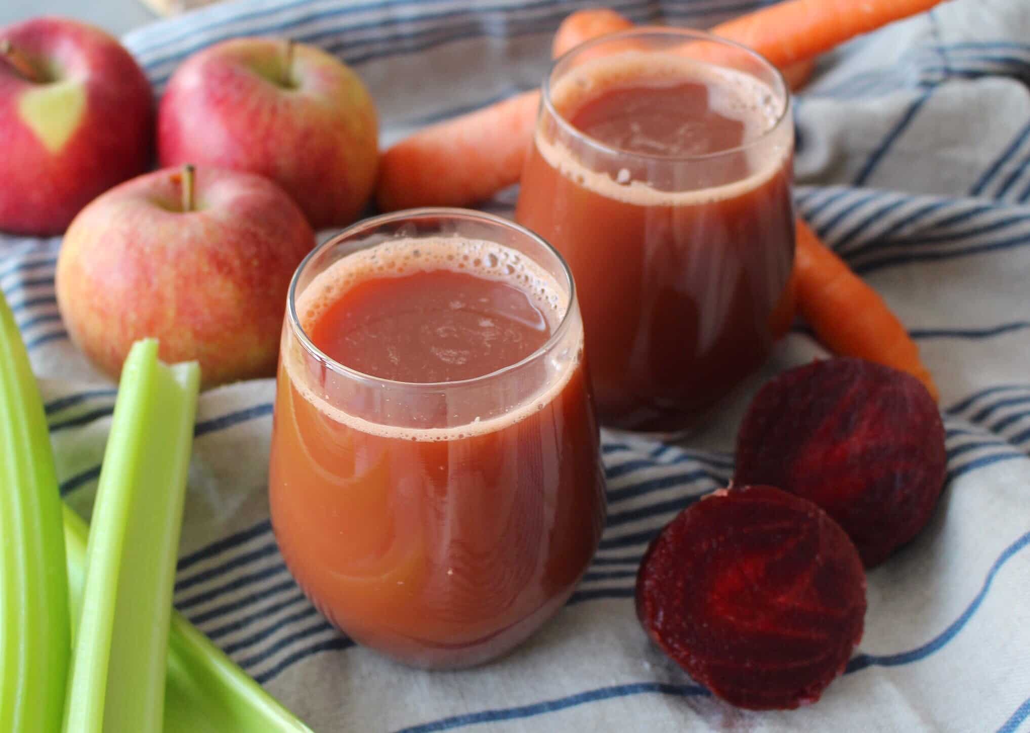 Learn how to make Apple Carrot Beet Ginger Juice without a juicer! A step-by-step guide with health benefits, tips, and FAQs for ABC juice lovers