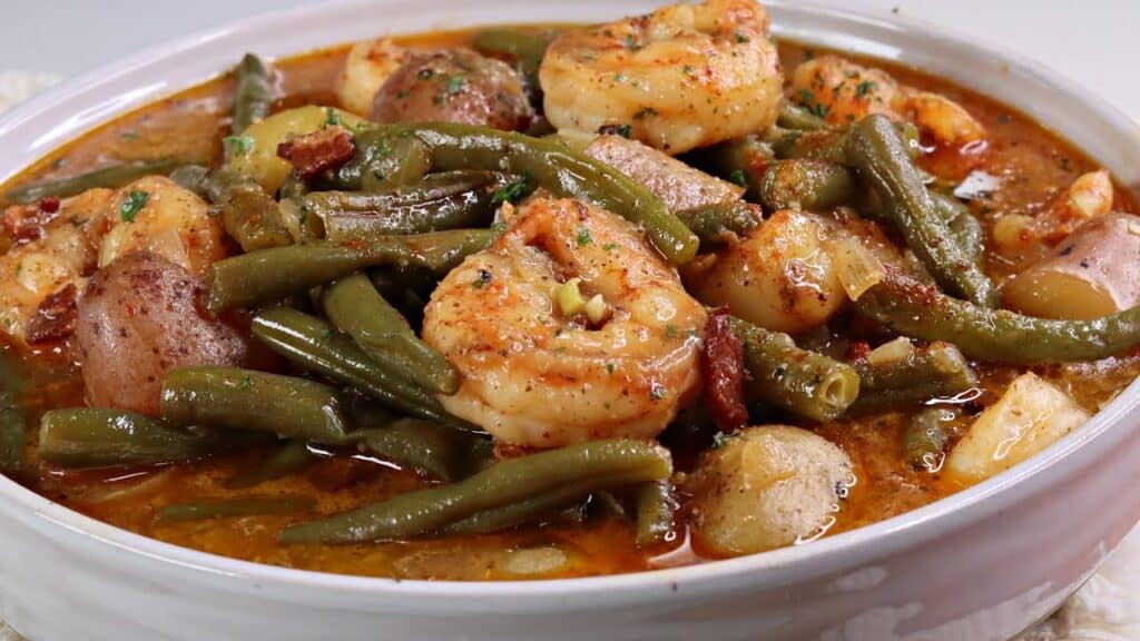Shrimp and Green Bean Stir-Fry