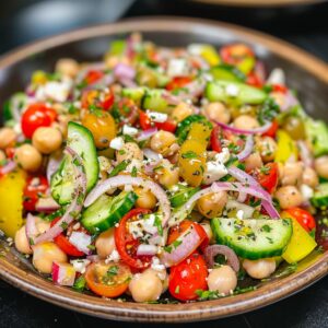 Best Mediterranean Chickpea Salad Recipe in 5 Easy Steps