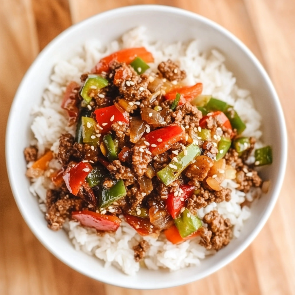 beef pepper rice