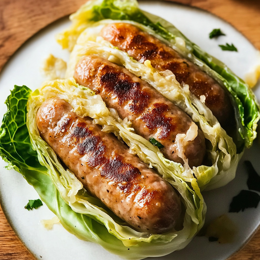 cabbage wrapped brats