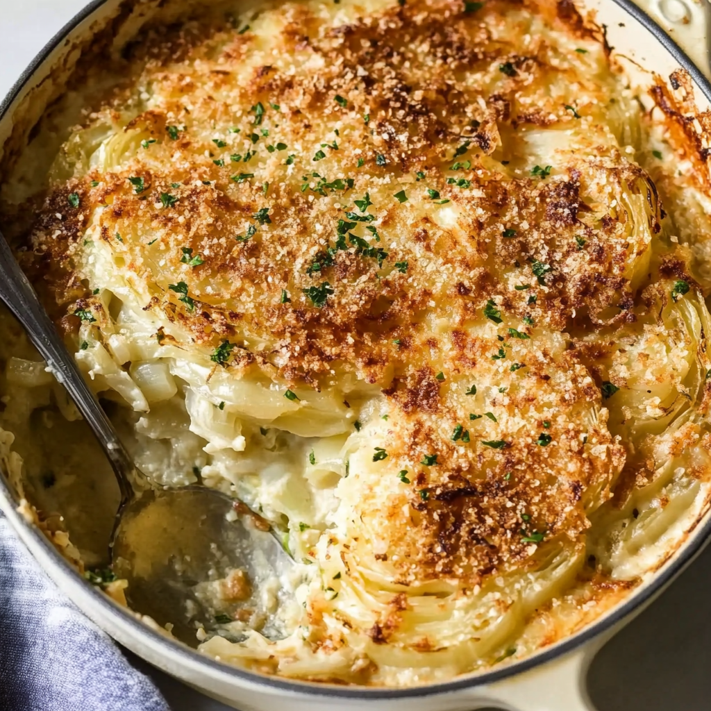 french onion gratin