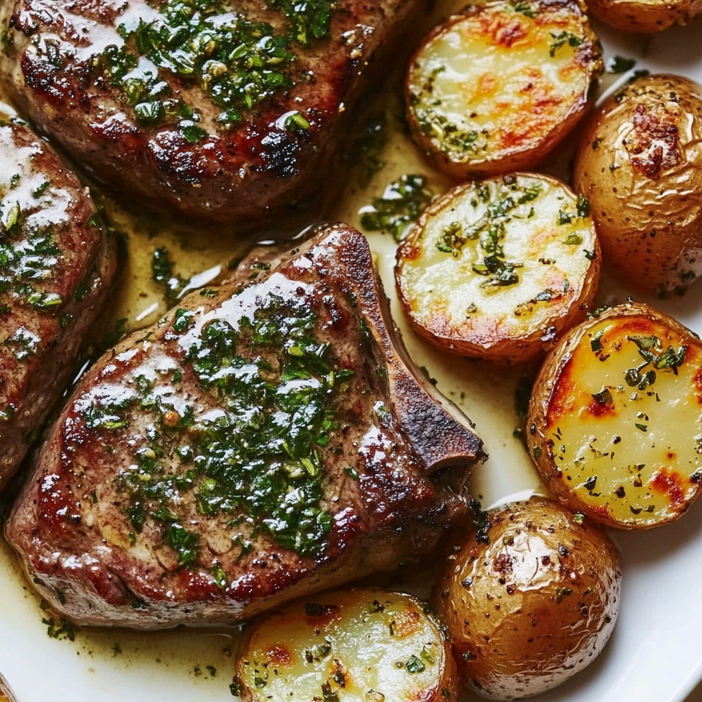 garlic herb steak