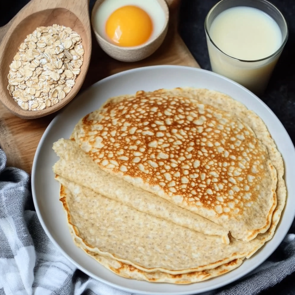 healthy oat pancakes