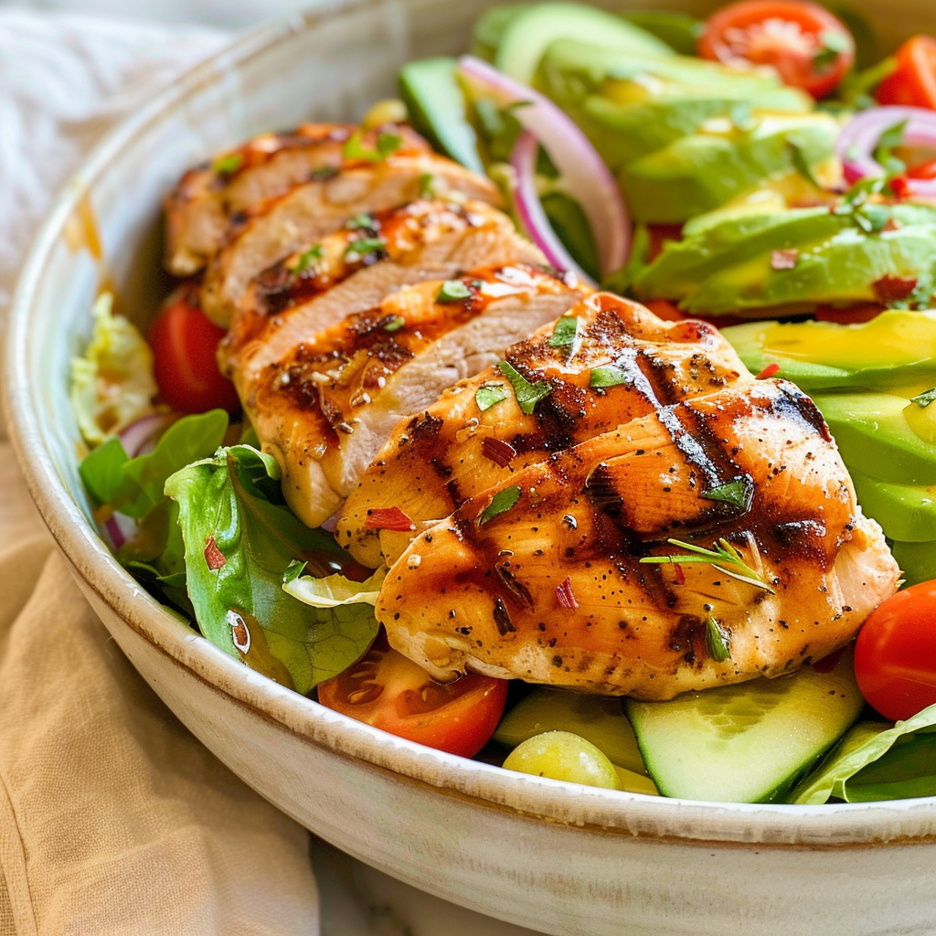 high-protein chicken salad