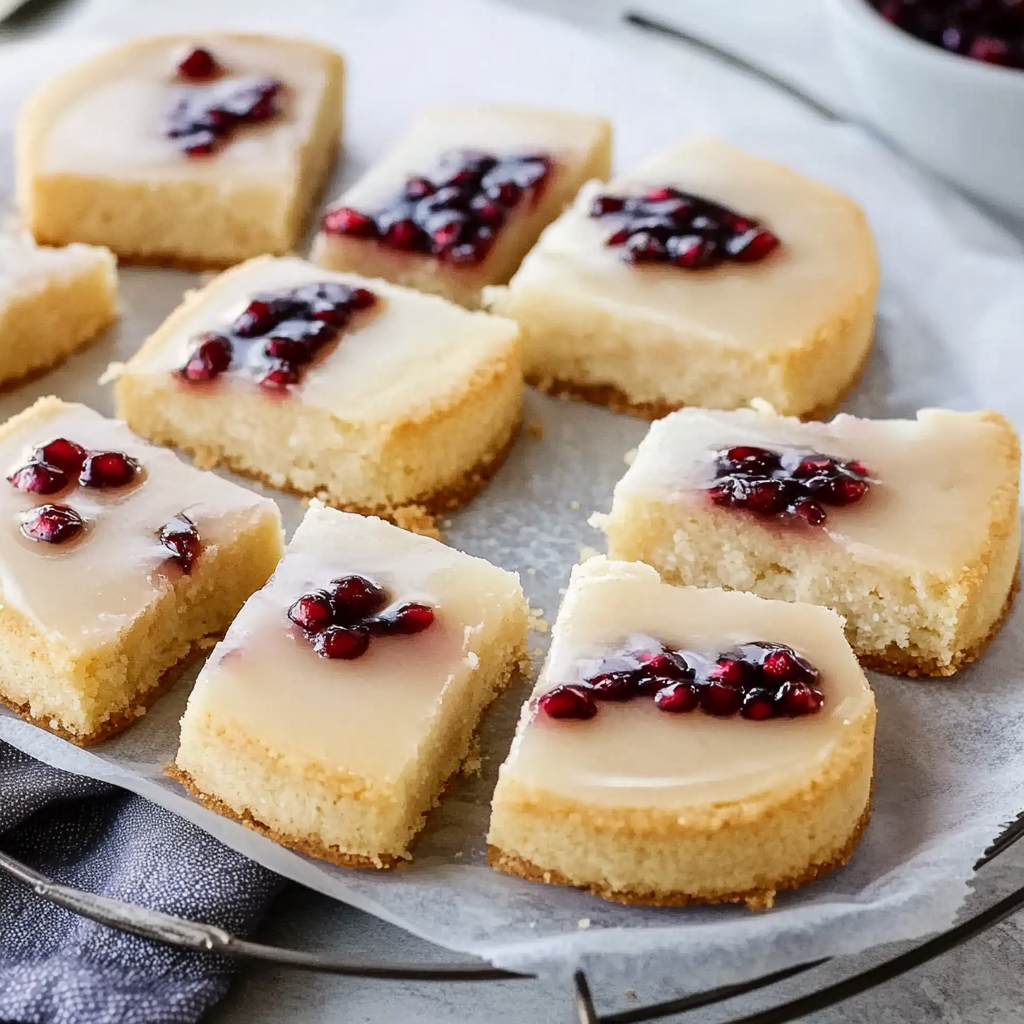 pomegranate shortbread
