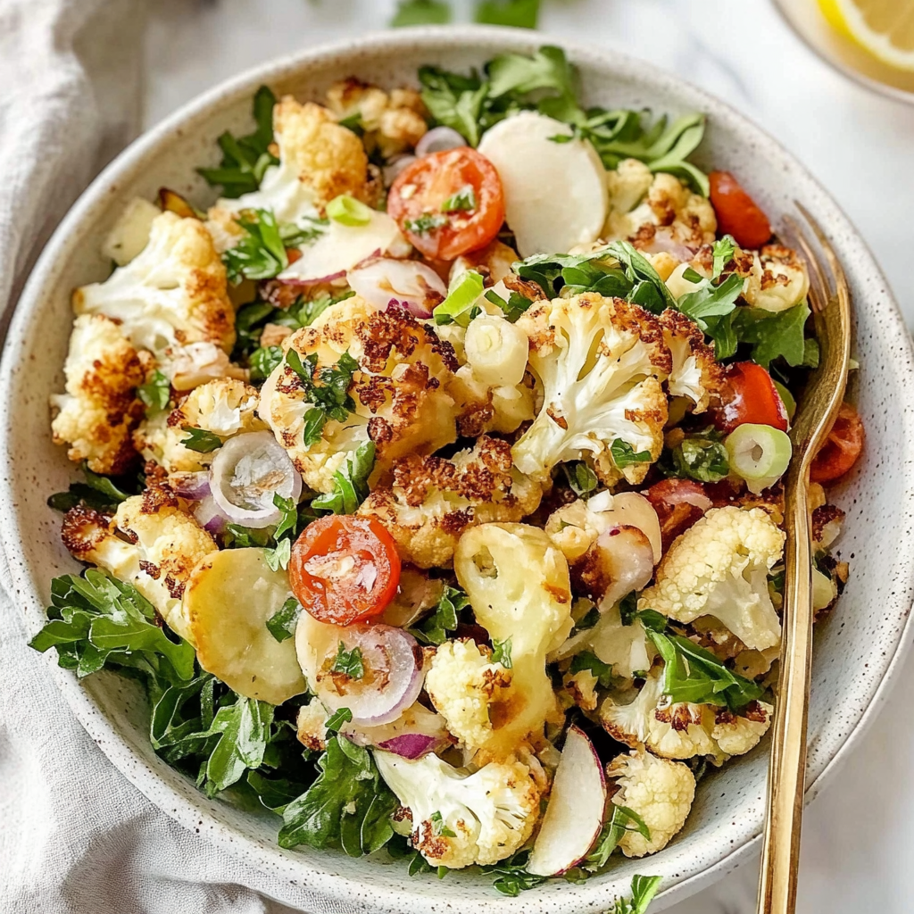 roasted cauliflower salad