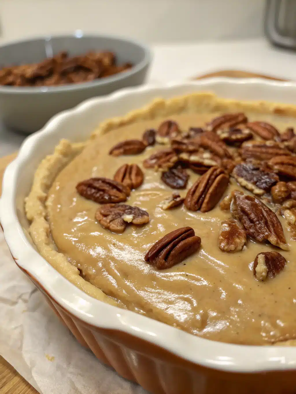 Pecan Cream Pie: How to Make the Best 5-Step Dessert! 3 Middle step image