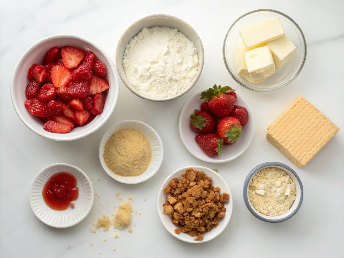 Strawberry Cheesecake Dump Cake ingridiets 2025 04 30T175057.679Z