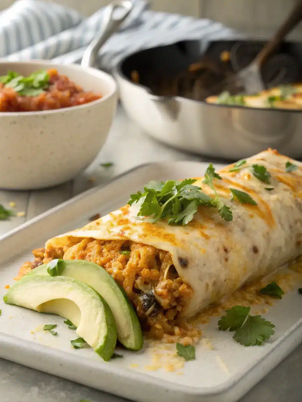 Cheesy Baked Burrito Rice