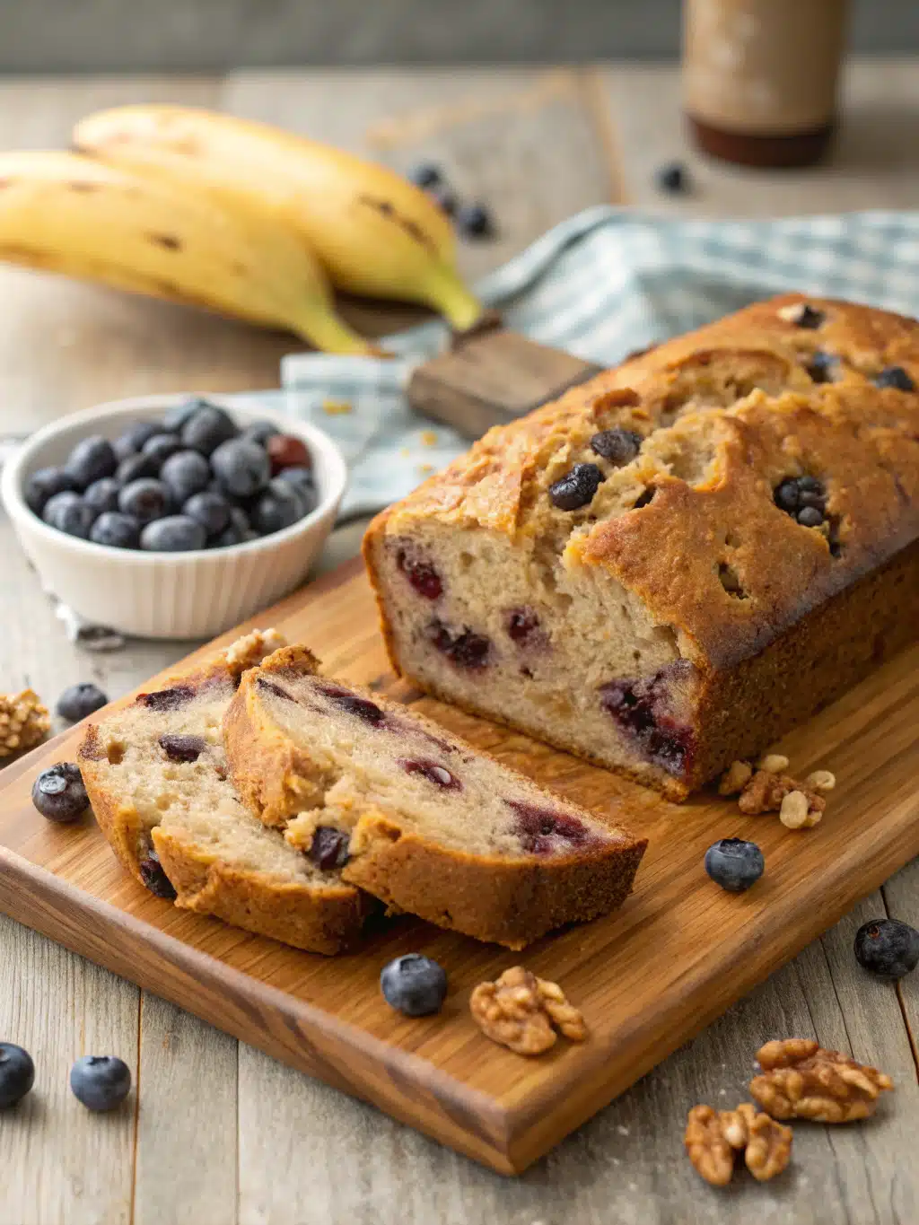 banana blueberry nut bread