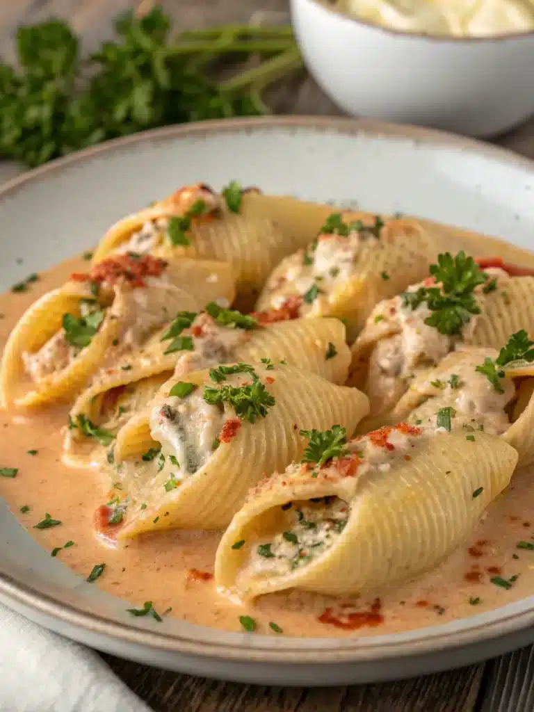 Craving comfort food with a kick? Whip up creamy Cajun stuffed shells for a spicy, cheesy twist on family dinner—perfect for weeknights! Try this easy recipe for a crowd-pleasing meal.
