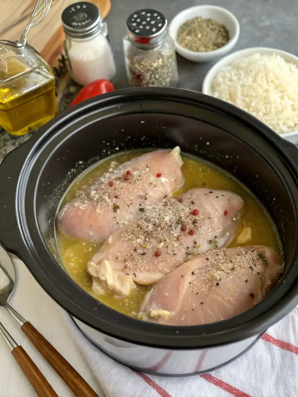 How to Make Crock Pot Chicken and Noodles 2 Step 1 image