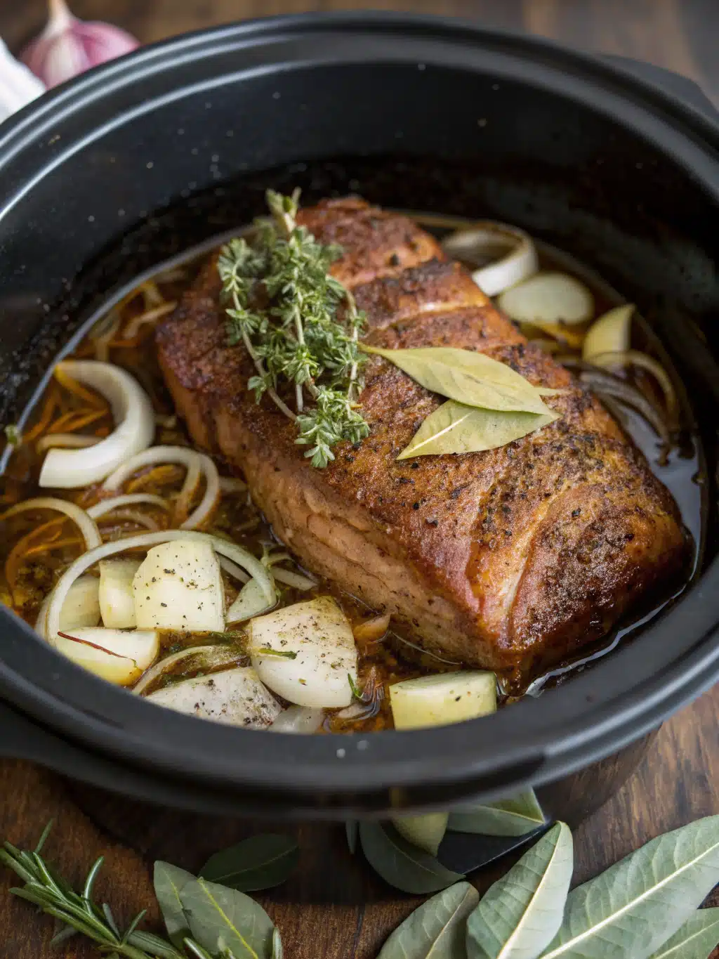 Slow Cooker Beef Brisket: 5-Step Best Easy Recipe How-To 3 Middle step image