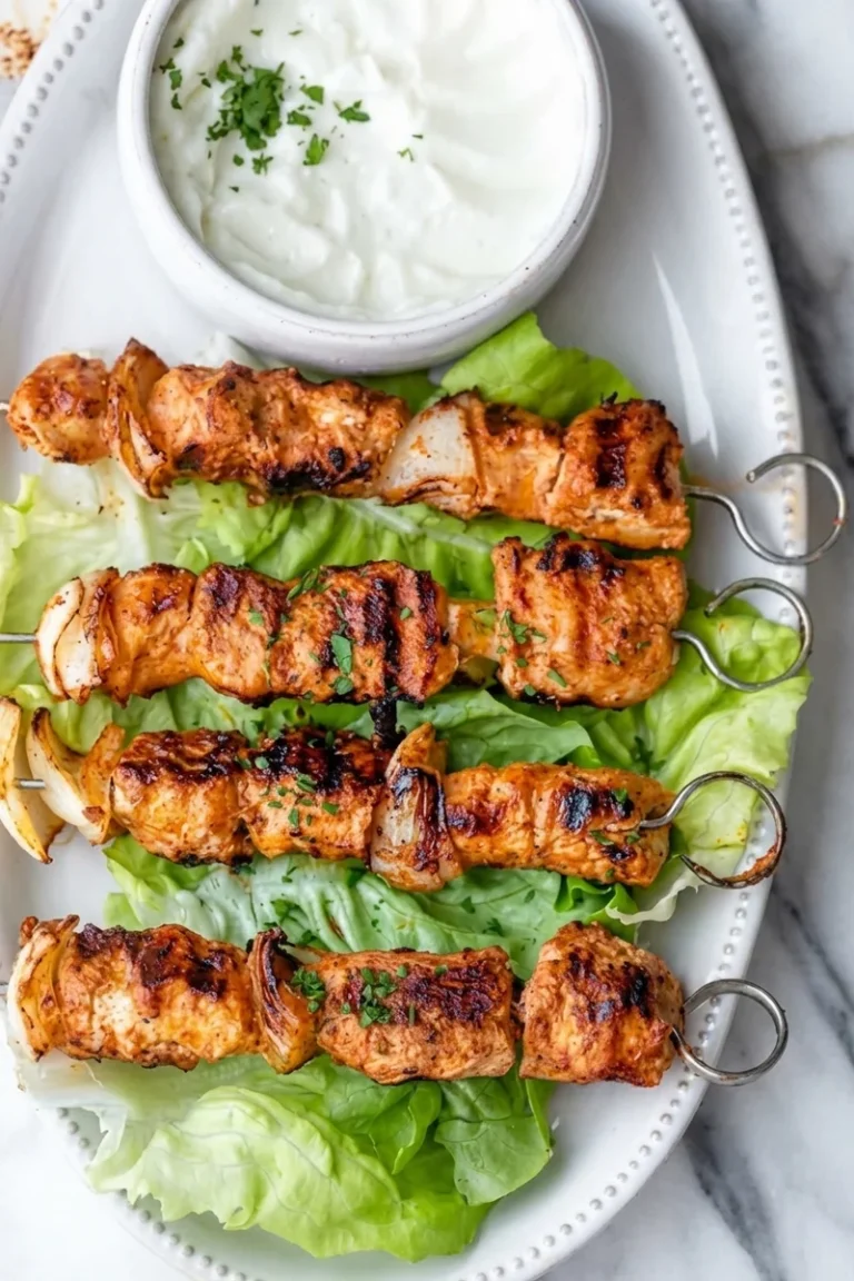 Authentic Shish Tawook Recipe (Middle Eastern Chicken Skewers)