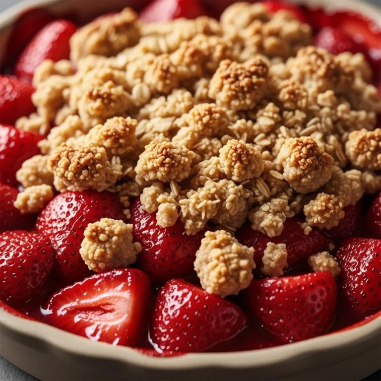 Strawberry Rhubarb Crisp: Sweet-Tart Perfection in Every Bite