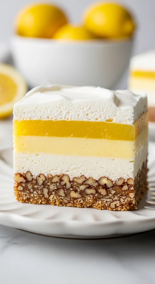 Lemon Lush Dessert: A Dreamy Layered Treat That Tastes Like Sunshine