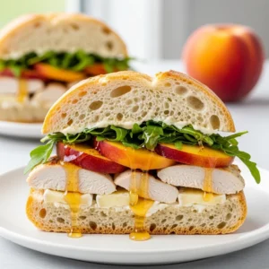 Peach Turkey Brie Sandwich Recipe