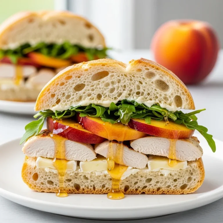 Peach Turkey Brie Sandwich Recipe