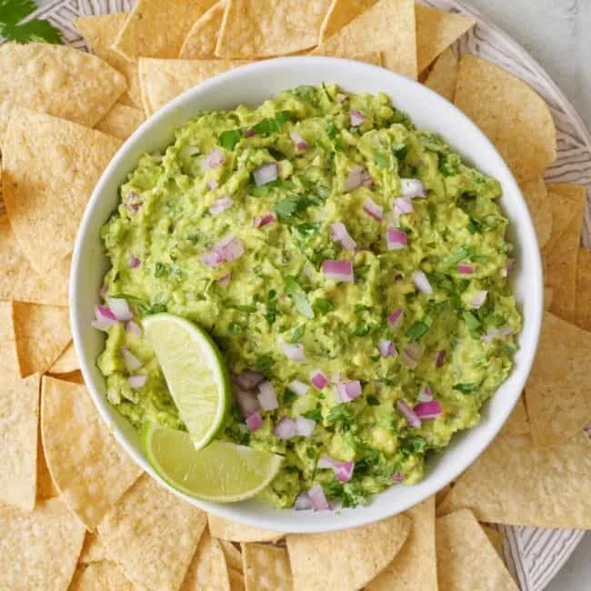 six different avocado dip and appetizer recipes displayed together