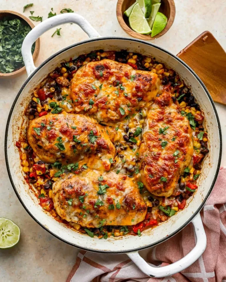 properly stored cowboy chicken in glass container with melty cheese