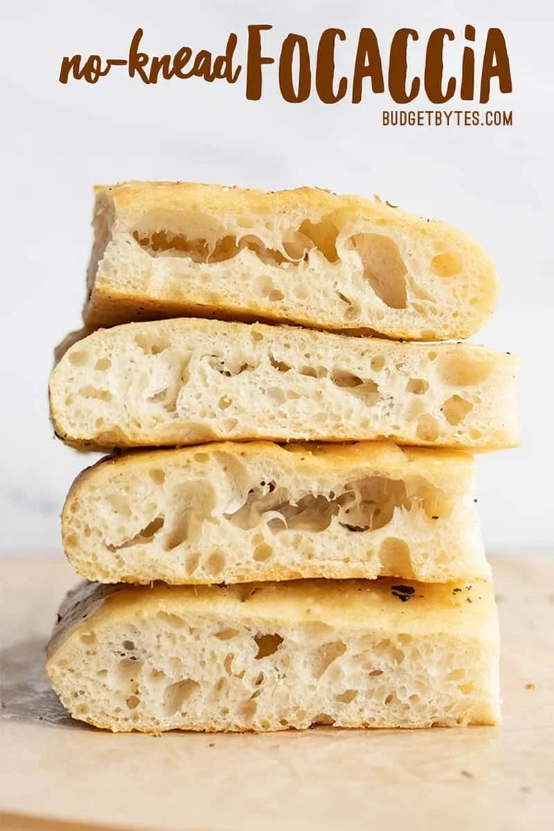 Easy No Knead Focaccia Bread Recipe - Budget Bytes