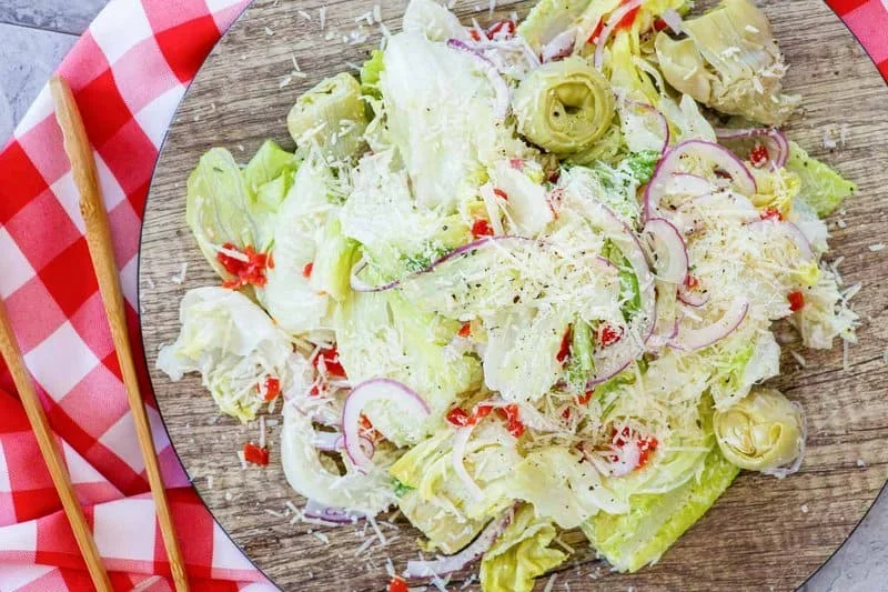 17 Spring Brunch Salads That Feel Fresh 17 fresh spring brunch salad with mixed greens, tomatoes, olives and shaved parmesan