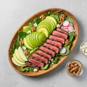 Steak Salad Recipe with Blue Cheese and Apple 4 Steak Salad Recipe with Blue Cheese and Apple