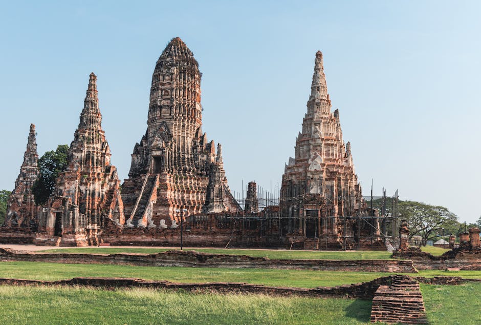Ayutthaya Travel Guide: History, Food & Hidden Gems 4 Bike parked near Wat Chaiwatthanaram at sunrise